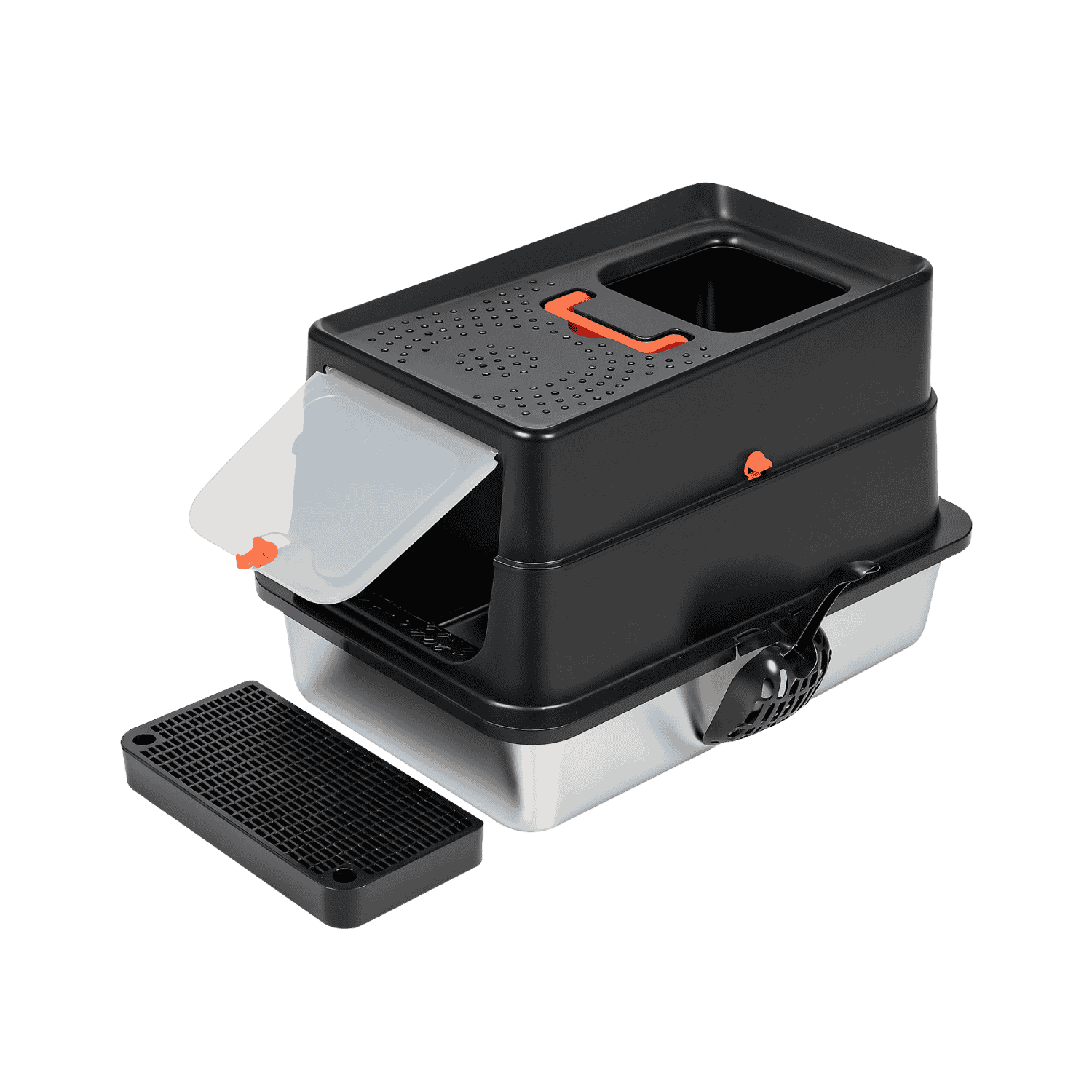 Cat Litter Box Stainless Steel Large