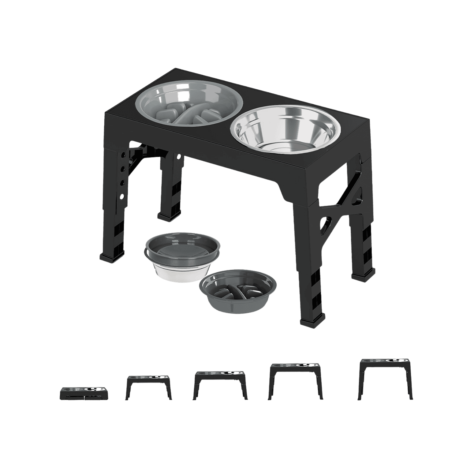 Pet Feeder Raised Dog Food Water Feeding Bowl