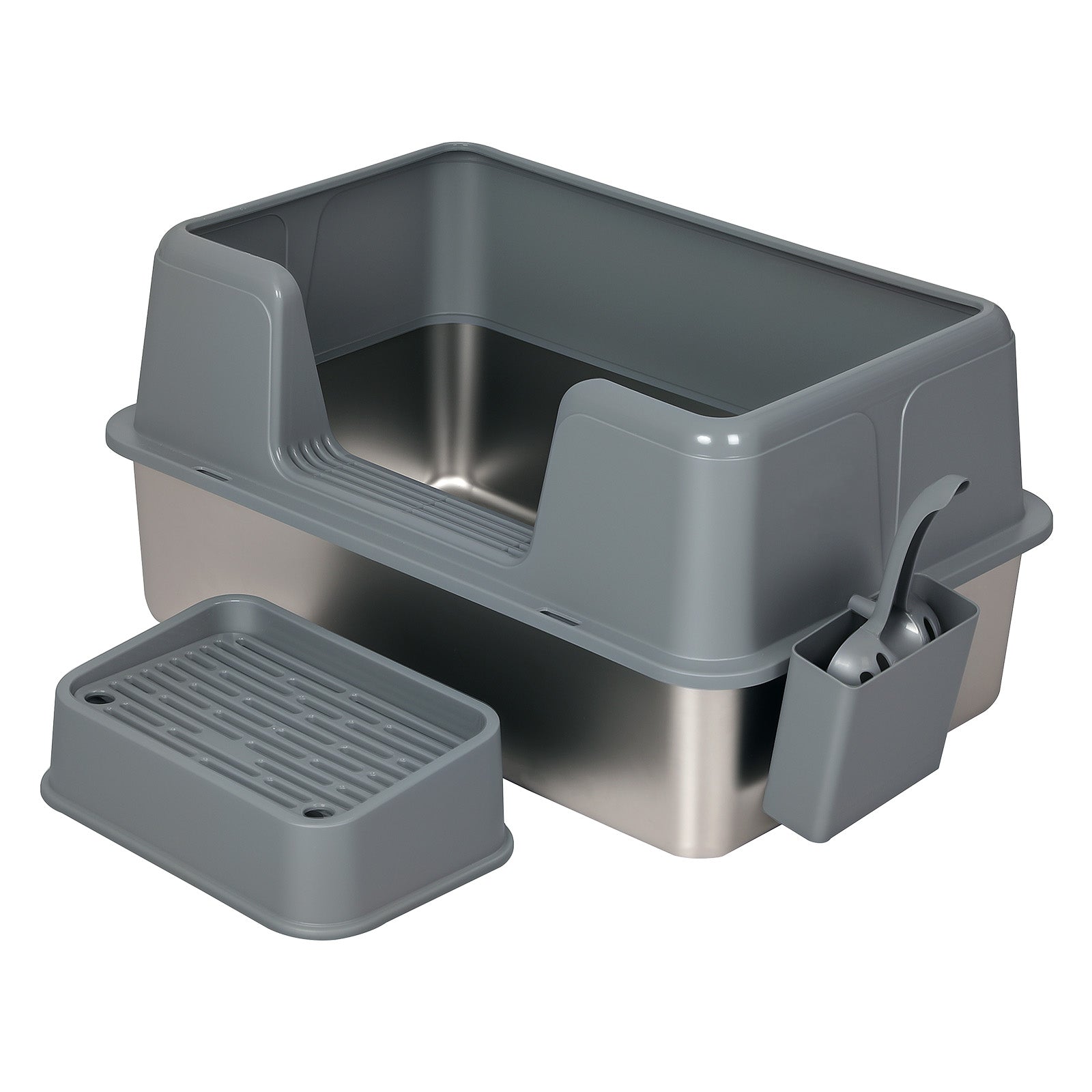 Cat Litter Box High Sided Litter Tray