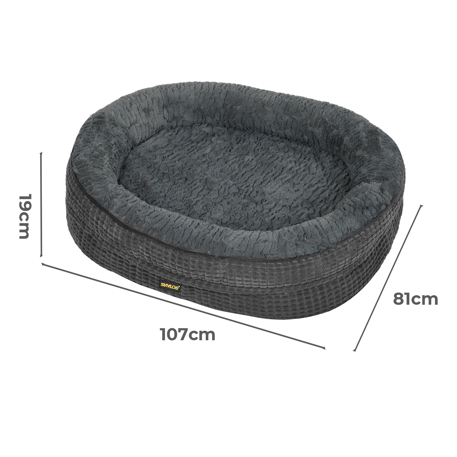 XL Orthopedic Plush Dog Bed Soft