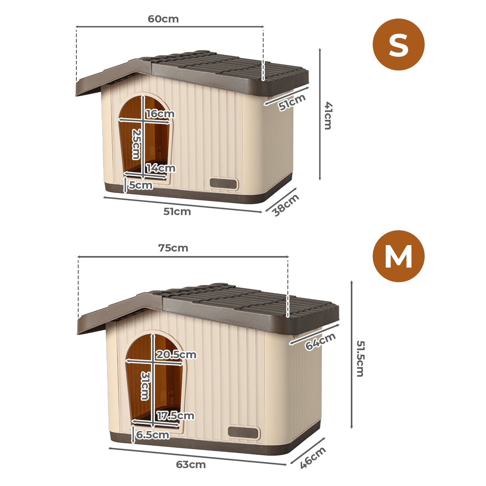 Standard Pet House Outdoor Winter Insulated