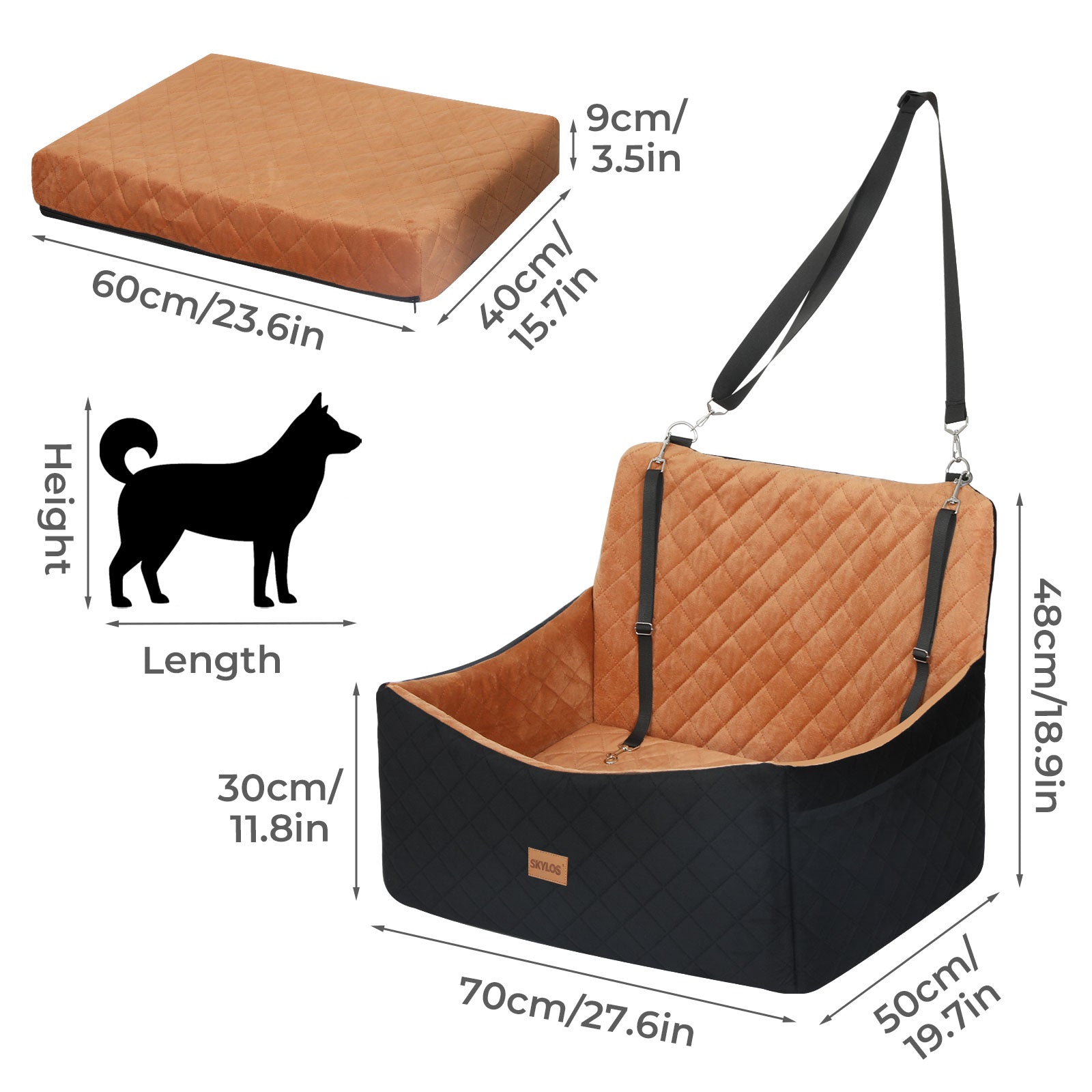 Dog Booster Car Seat Travel Carrier