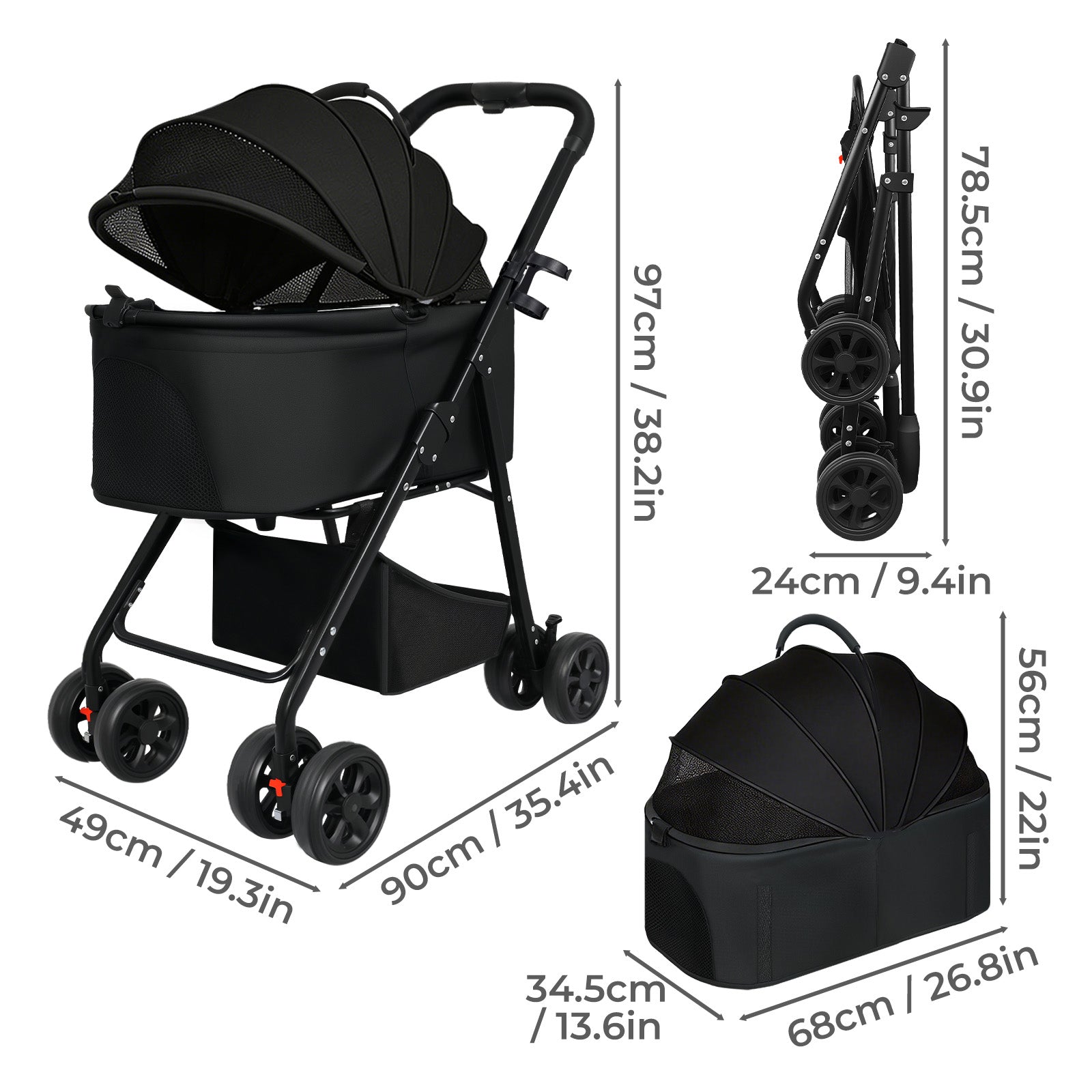 Pet Stroller Dog Cat
