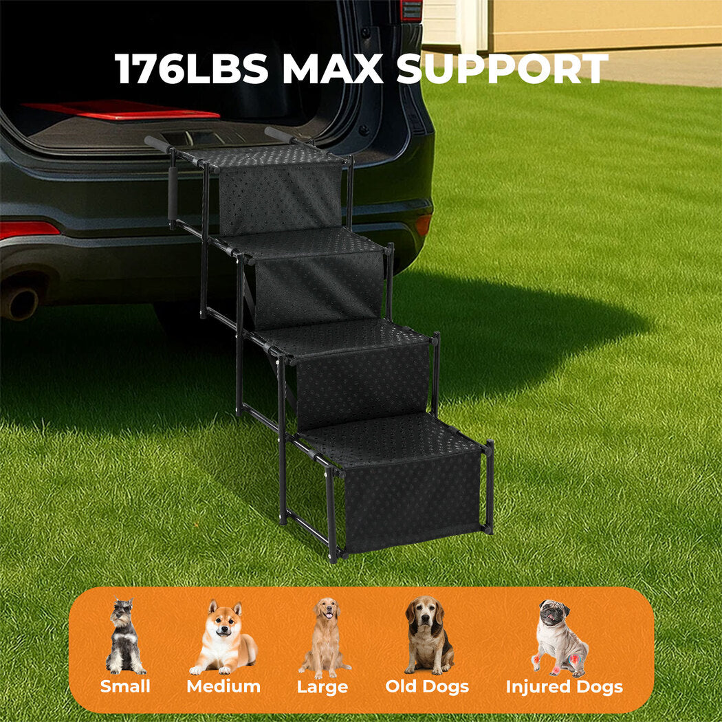 Pet Stairs Dog Ramp 4 Soft Steps