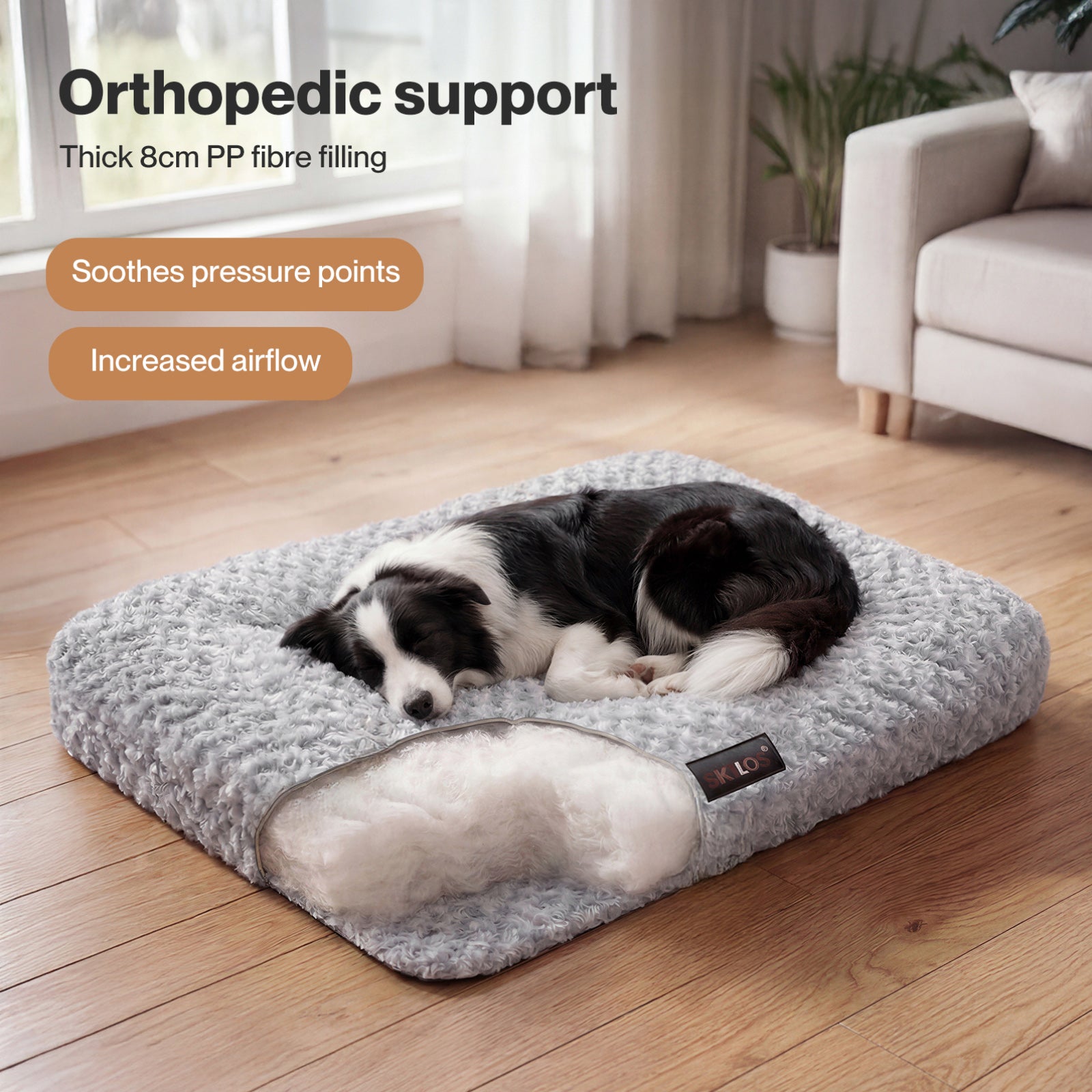 Large Plush Dog Bed Soft