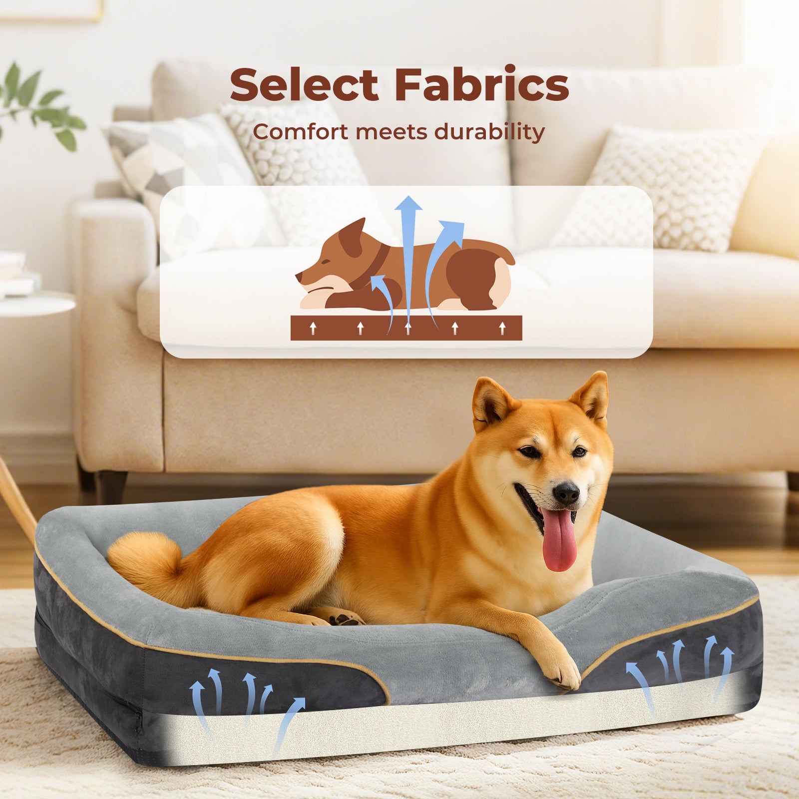 XL Dog Bed Orthopaedic Soft