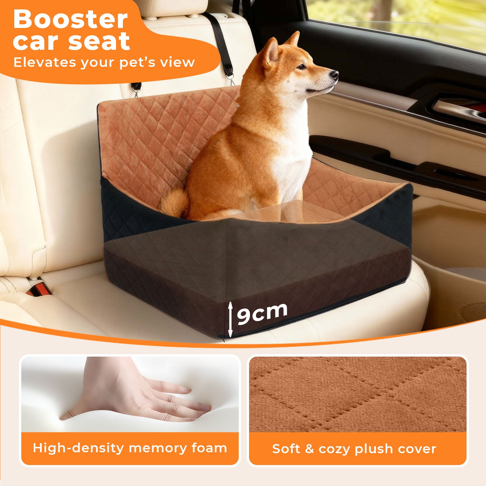 Dog Booster Car Seat Travel Carrier