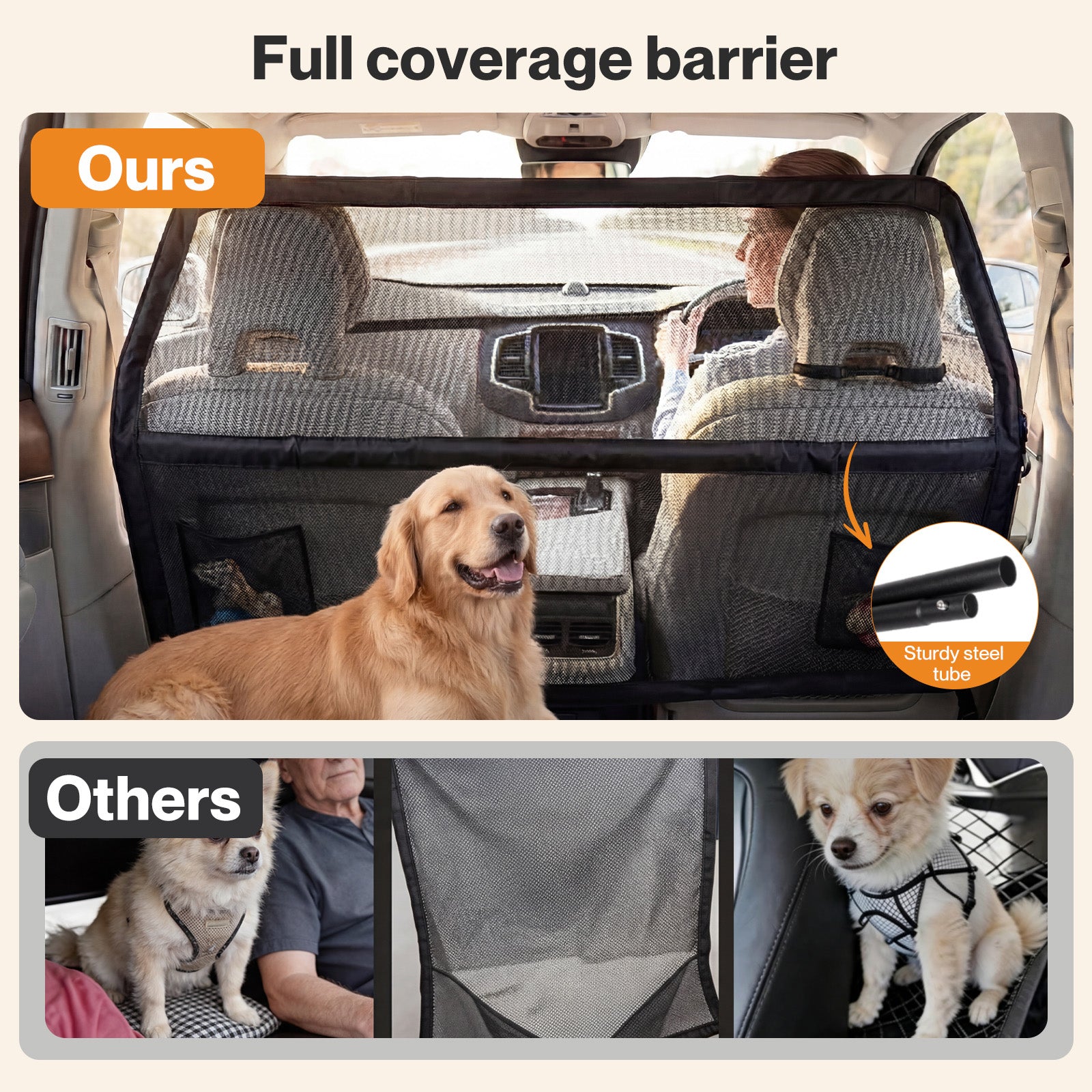 Small Dog Car Barrier Net Mesh