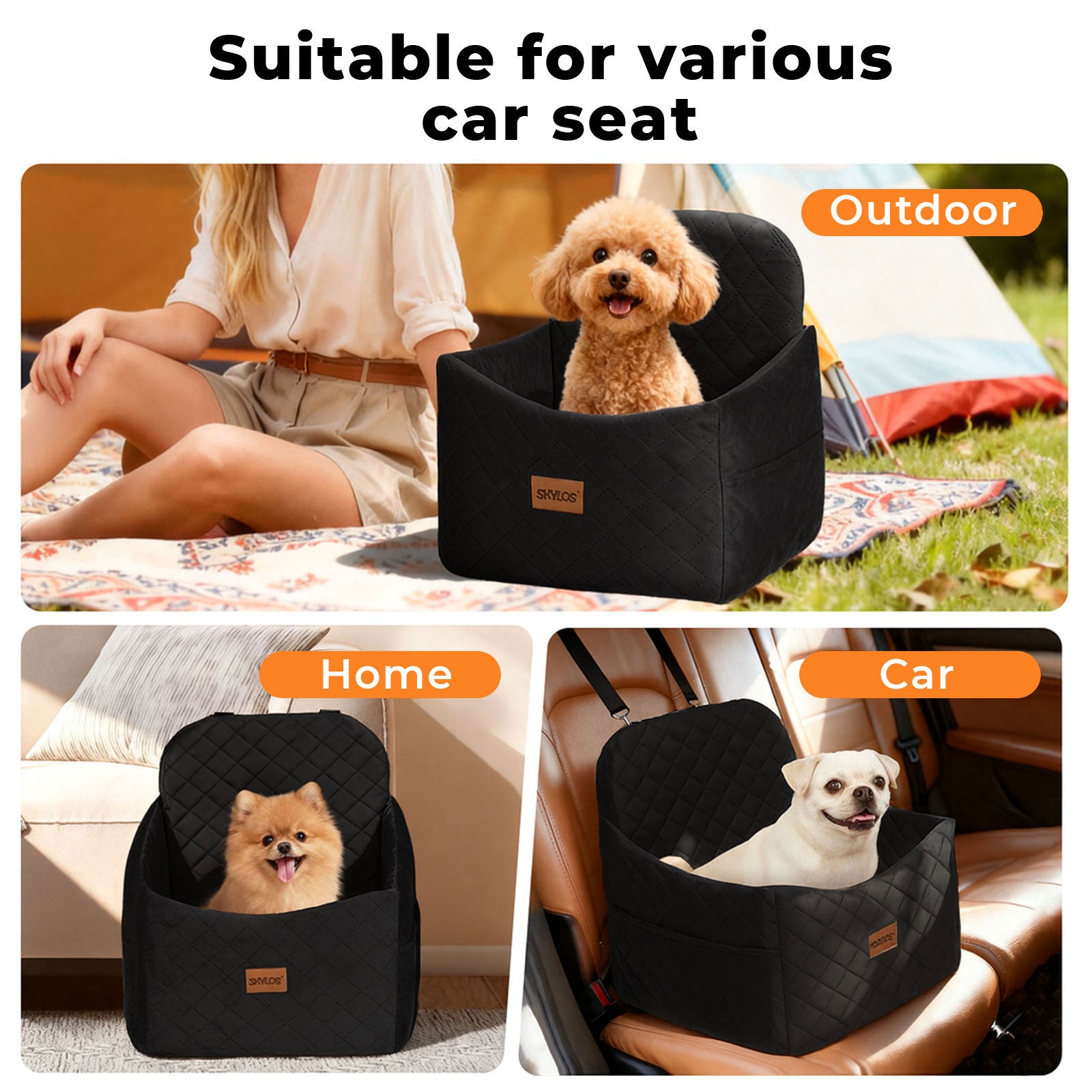 Pet Booster Dog Car Seat