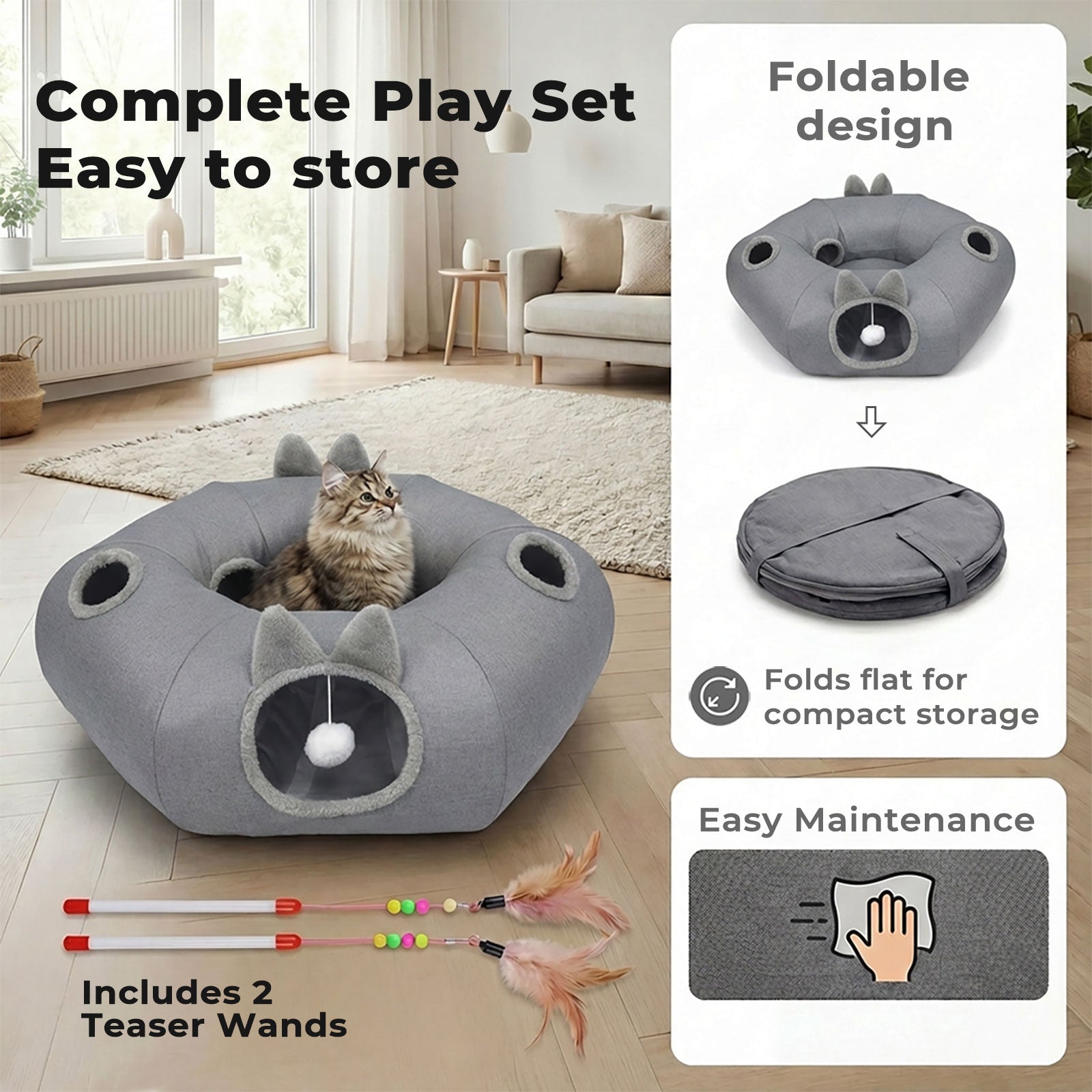 Foldable Cat Tunnel