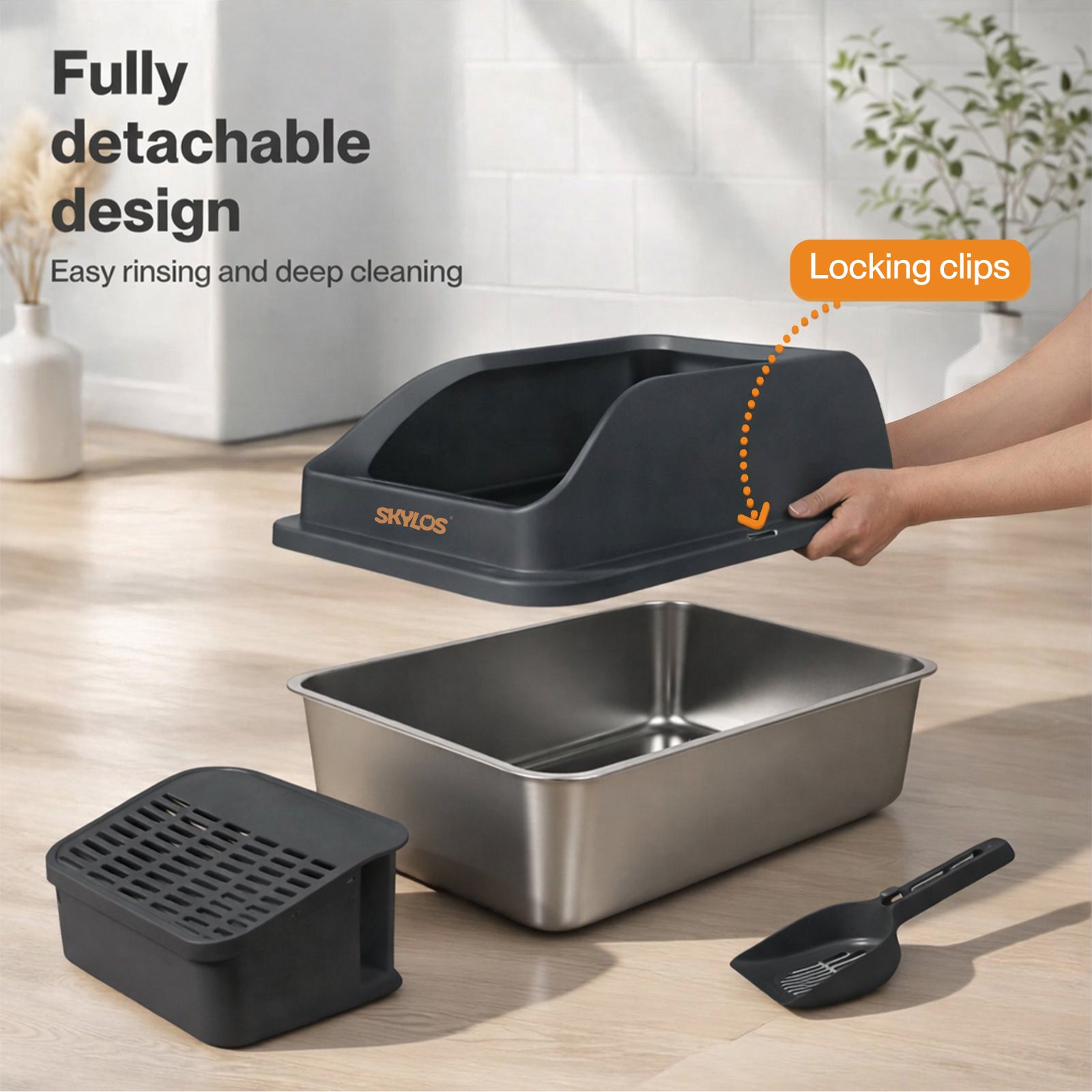Stainless Steel Cat Litter Box