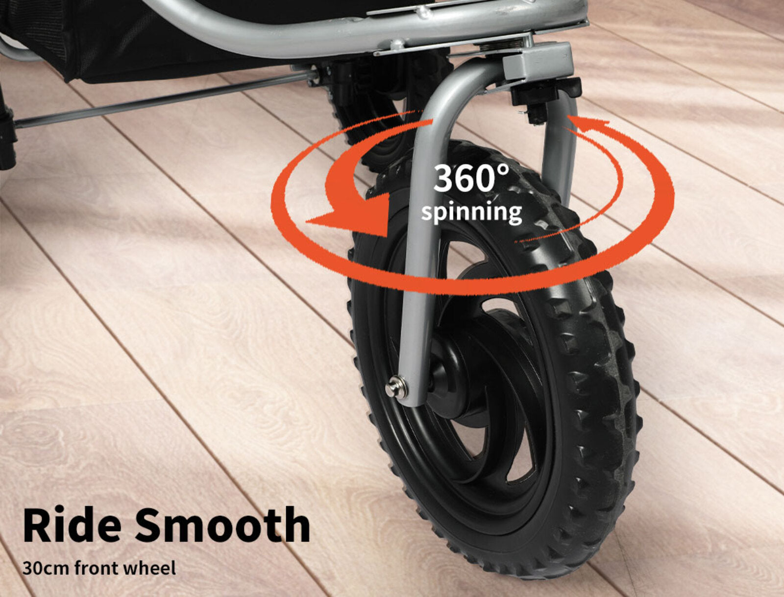 Pet Stroller 3 Wheels Foldable Large