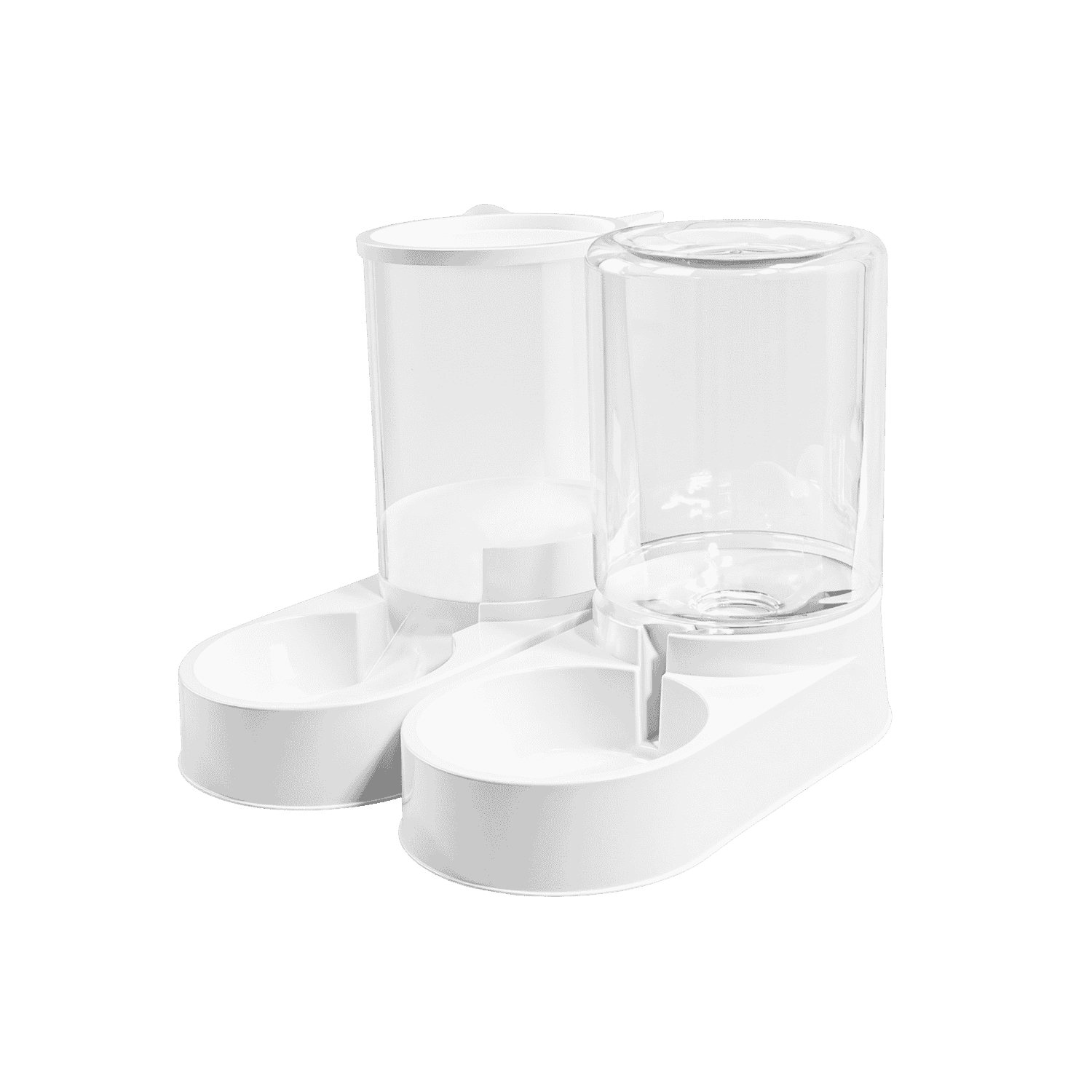 2 Packs Automatic Food Feeder Waterer Set 3.2L