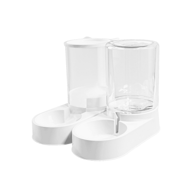 2 Packs Automatic Food Feeder Waterer Set 3.2L