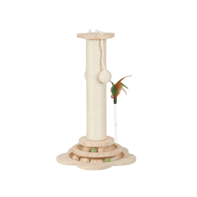 Cat Scratching Post Strong Natural Sisal Pole 45cm
