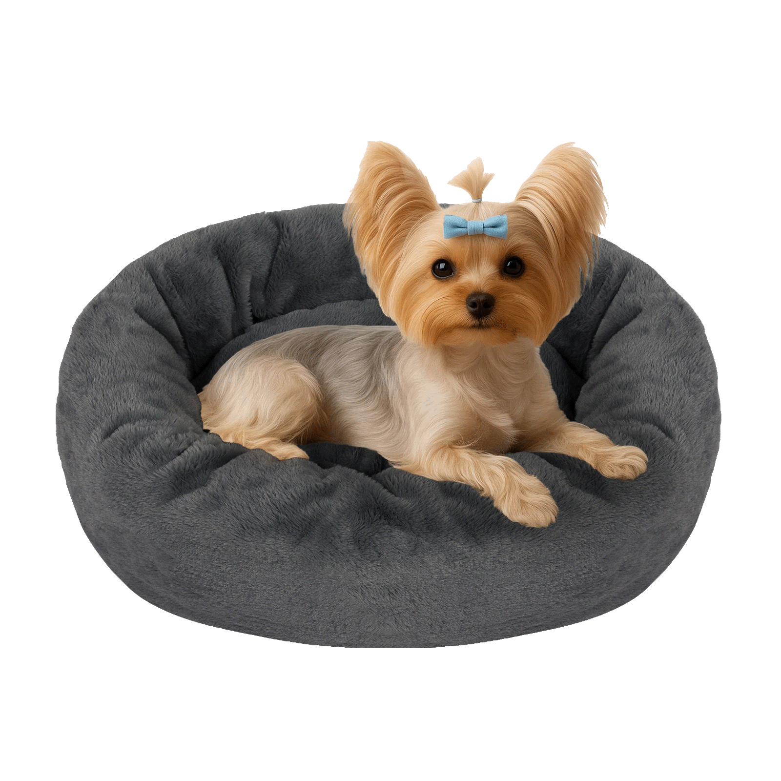 Small Dog Bed Donut Cushion Calming