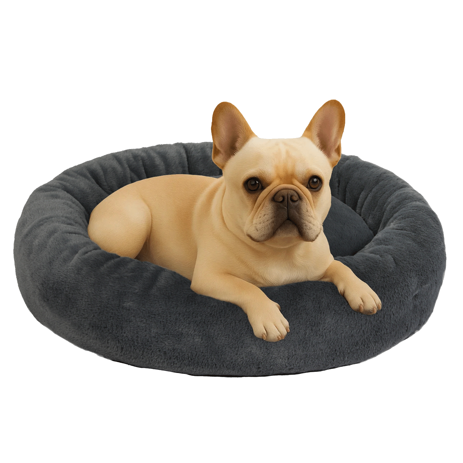 Medium Dog Bed Donut Cushion Calming