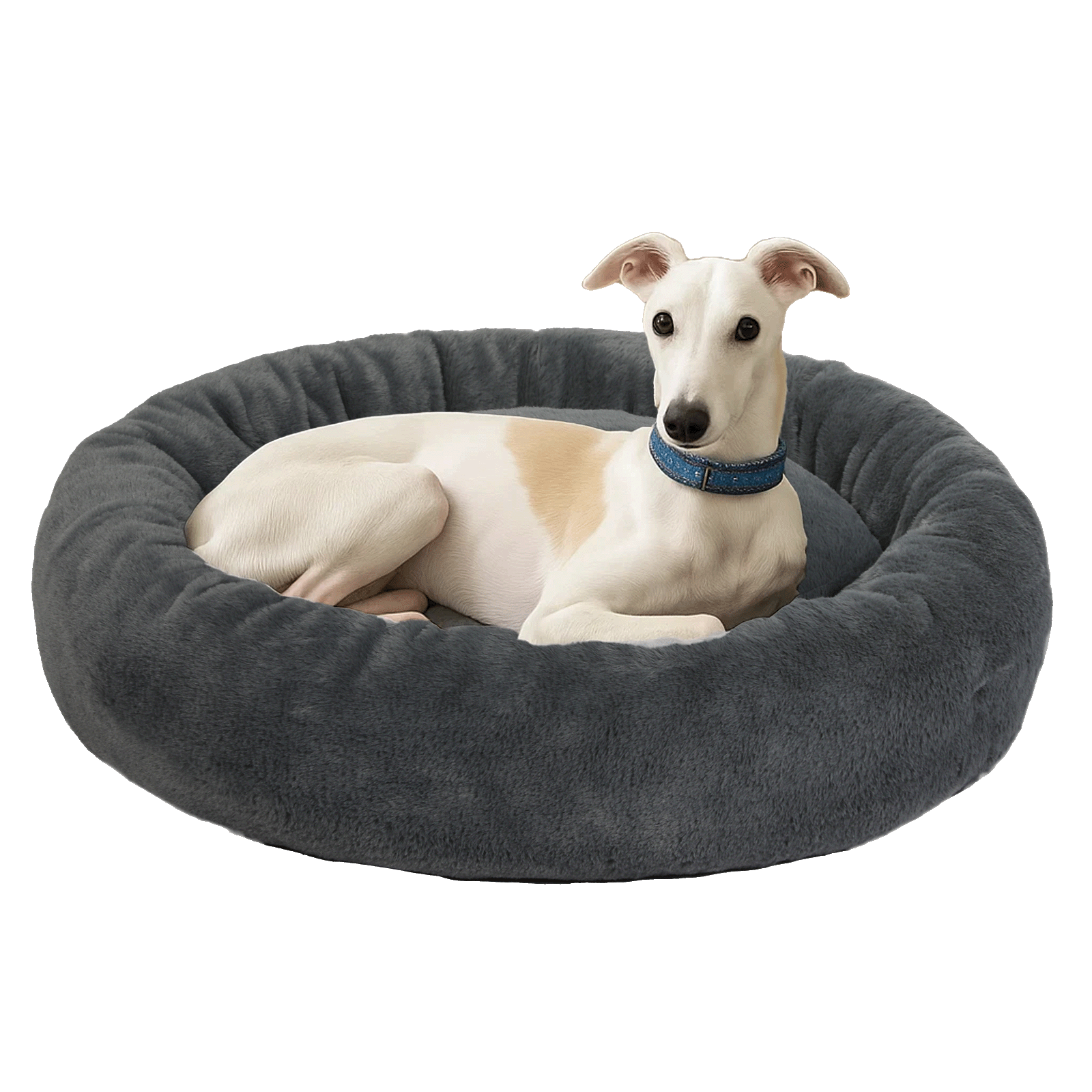 Large Dog Bed Donut Cushion Calming
