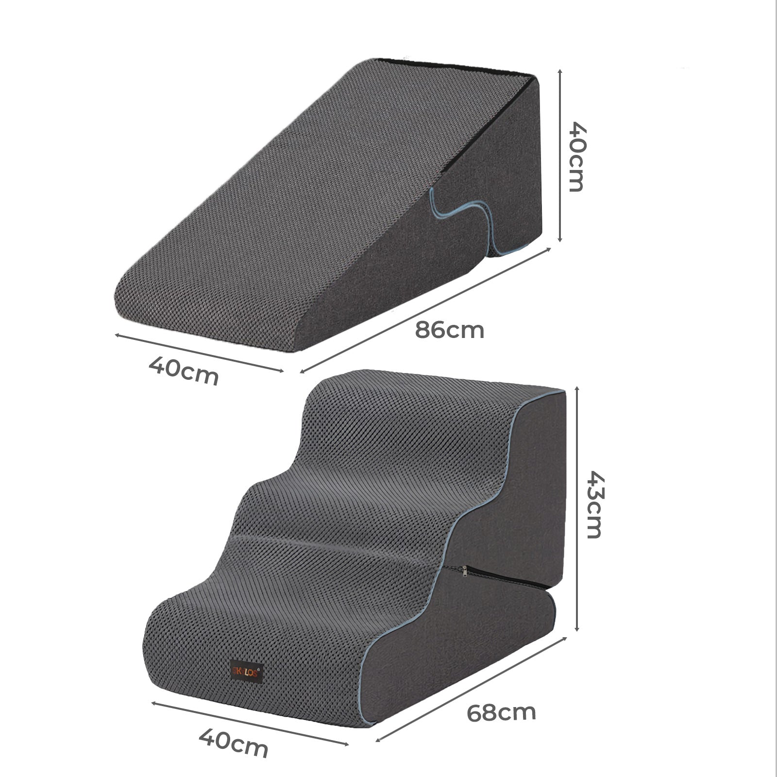 2 in 1 Dog Ramp 3 Step Pet Stairs
