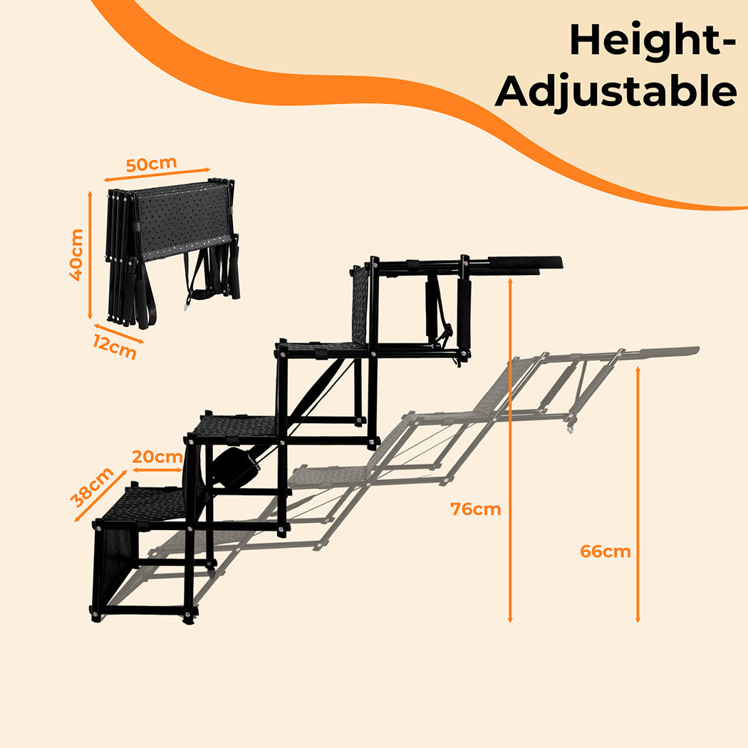 Pet Stairs Dog Ramp 4 Soft Steps