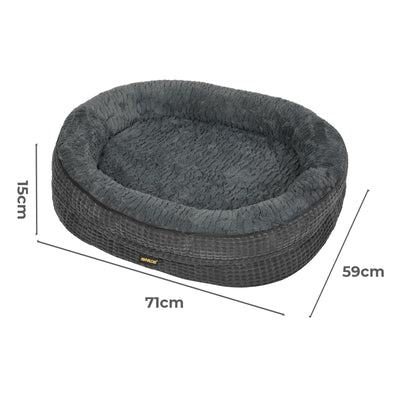 Medium Orthopedic Plush Dog Bed Soft