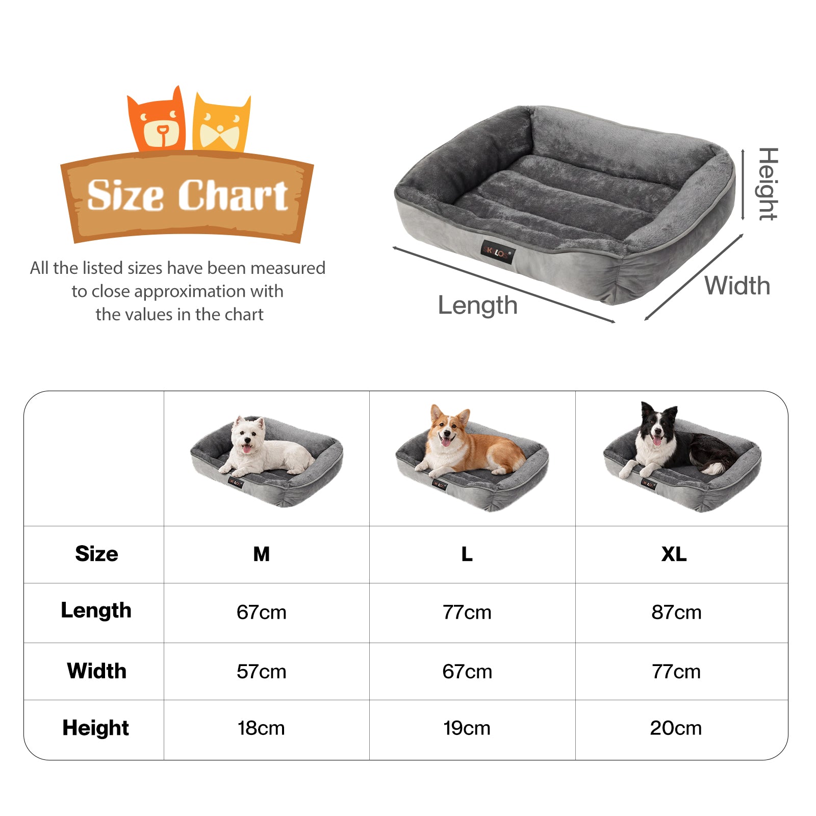 Large Orthopedic Dog Bed