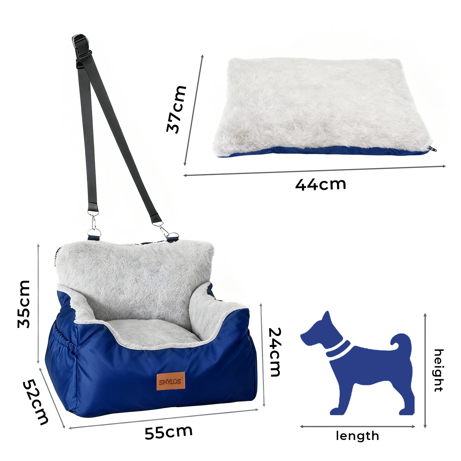 Pet Travel Bed Carrier Washable