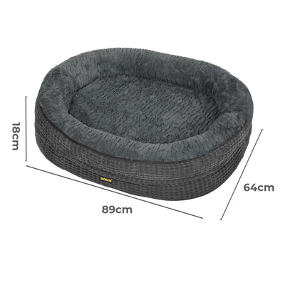 Large Orthopedic Plush Dog Bed Soft