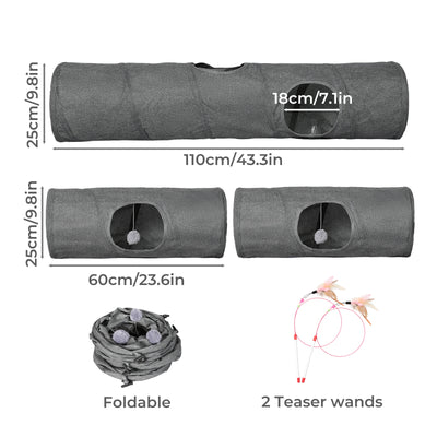 Cat Tunnels 3 Pcs