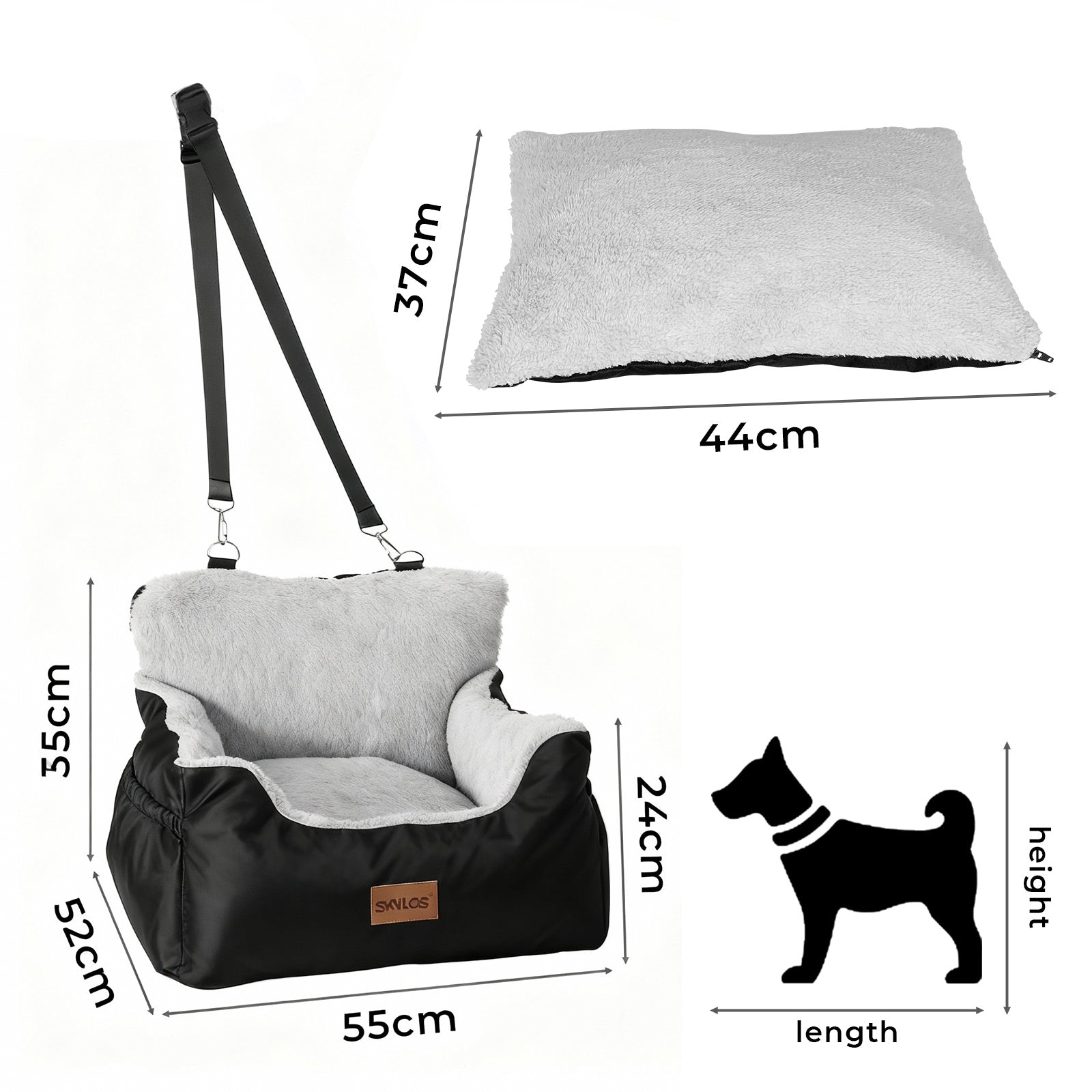 Pet Travel Bed Carrier Washable