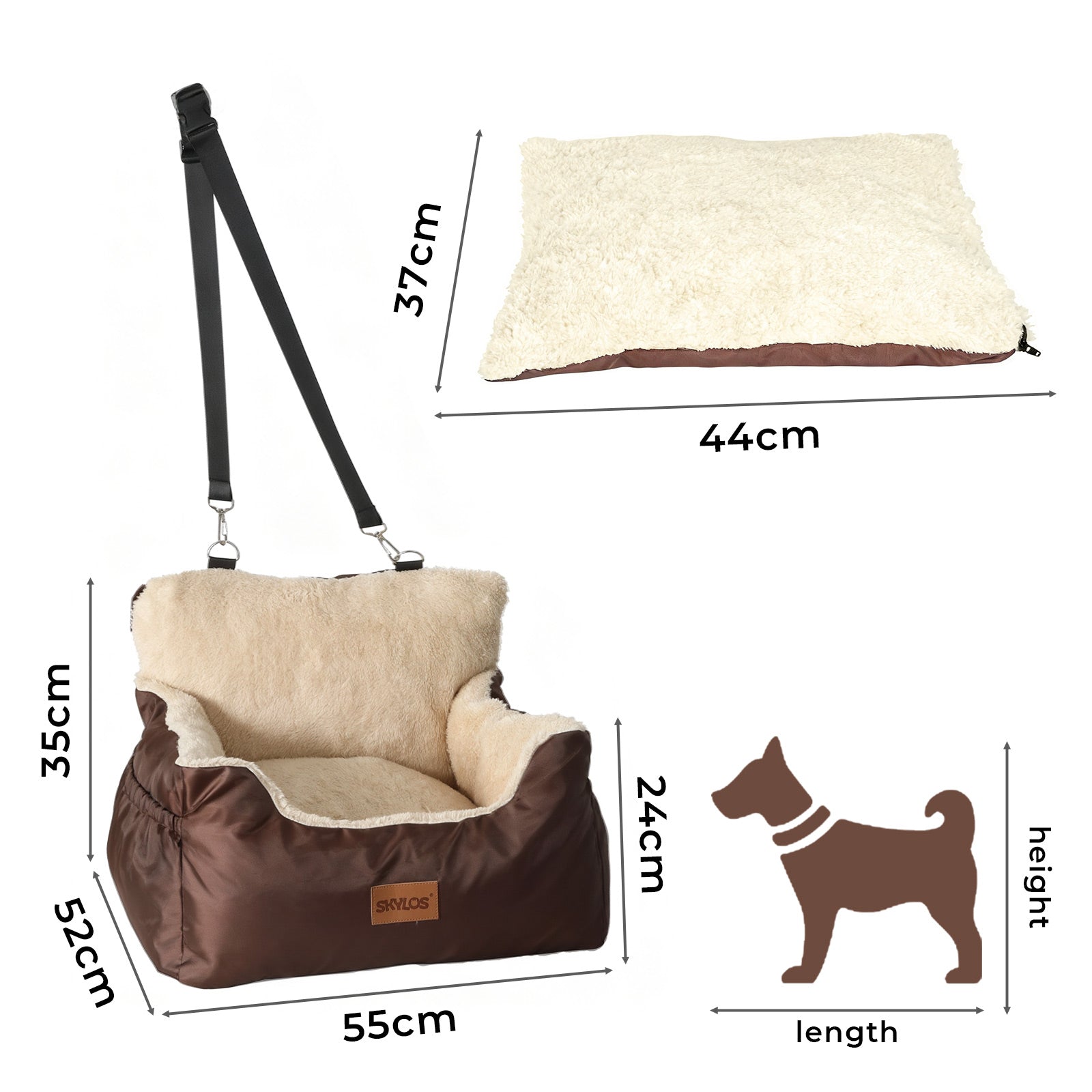 Pet Travel Bed Carrier Washable