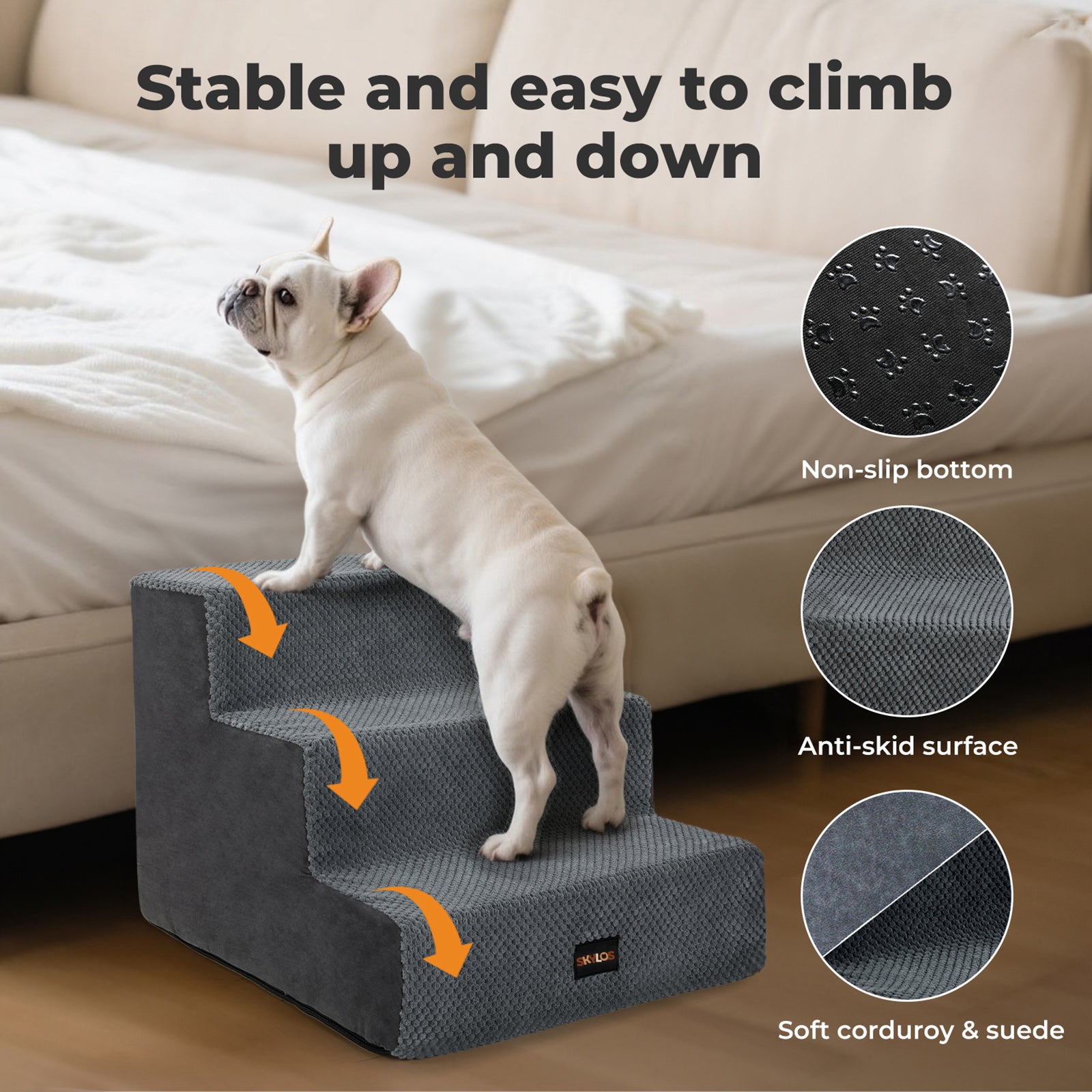Pet Stairs Ramp 3 Step