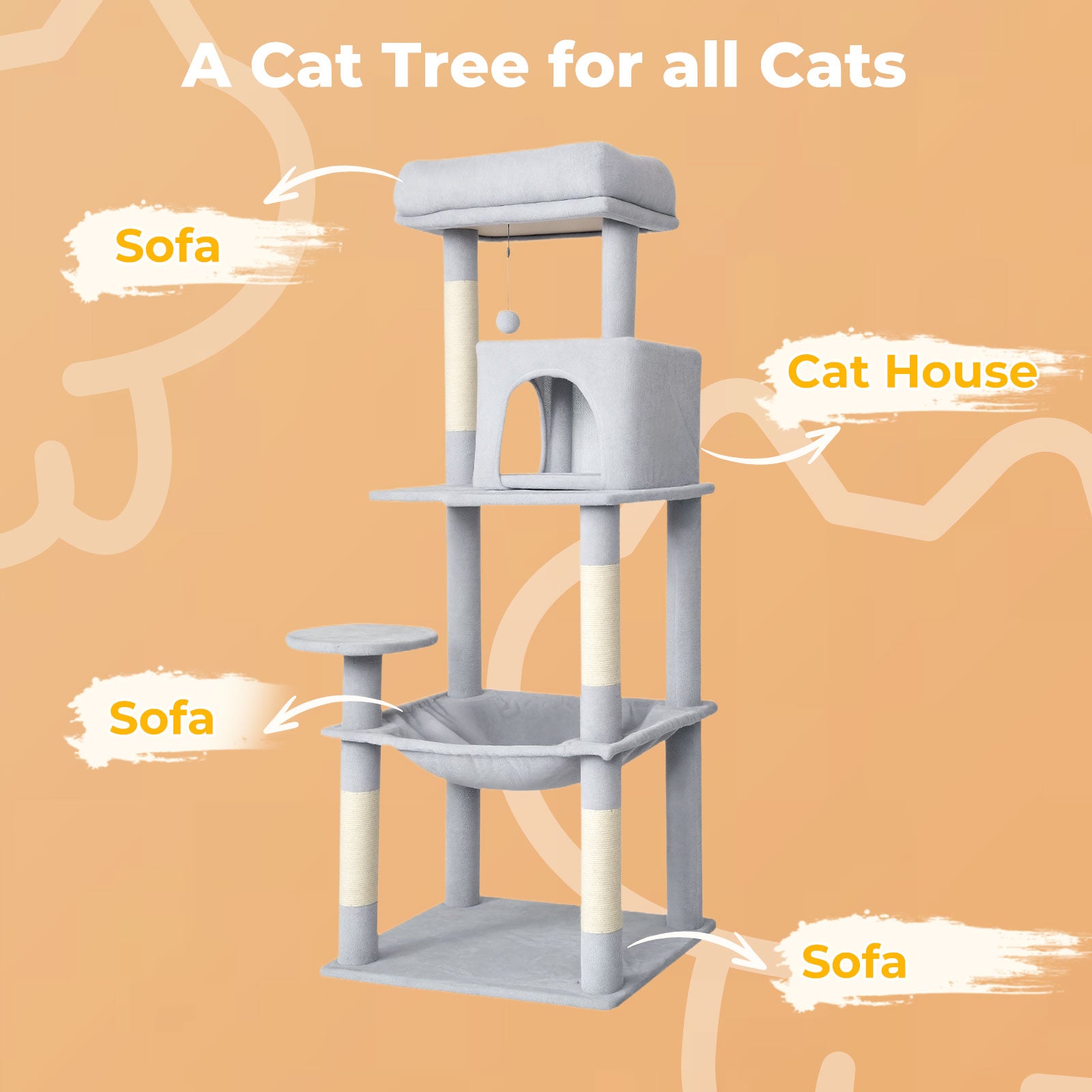 143cm Cat Tree