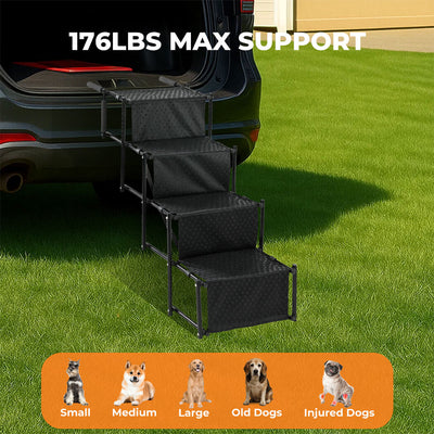 Pet Stairs Dog Ramp 4 Soft Steps