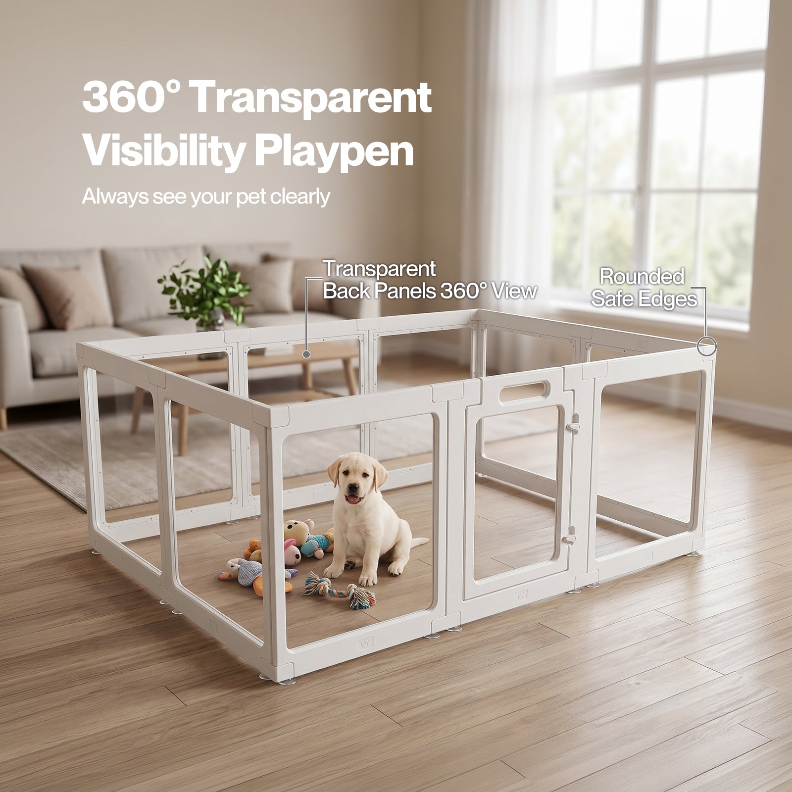 Transparent Dog Playpen