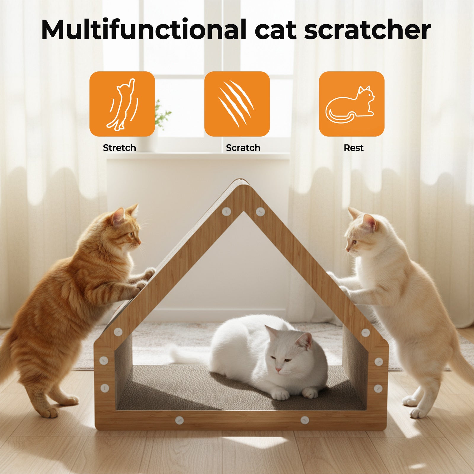 Cat Scratching Board House