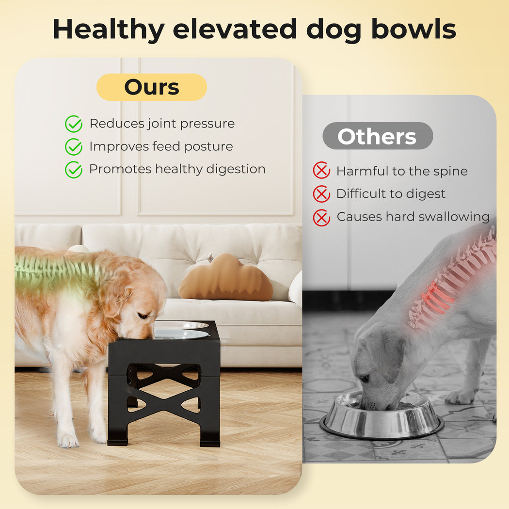 Pet Feeder Raised Dog Food Water Feeding Bowl