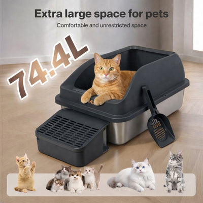 Stainless Steel Cat Litter Box