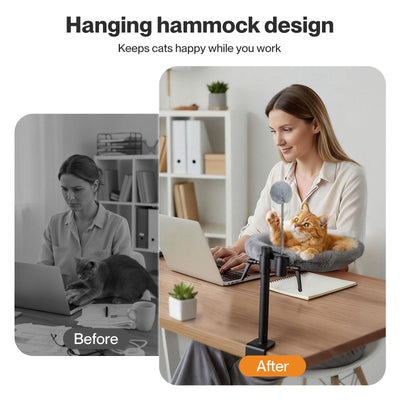 Cat Bed for Desk 360° Rotating
