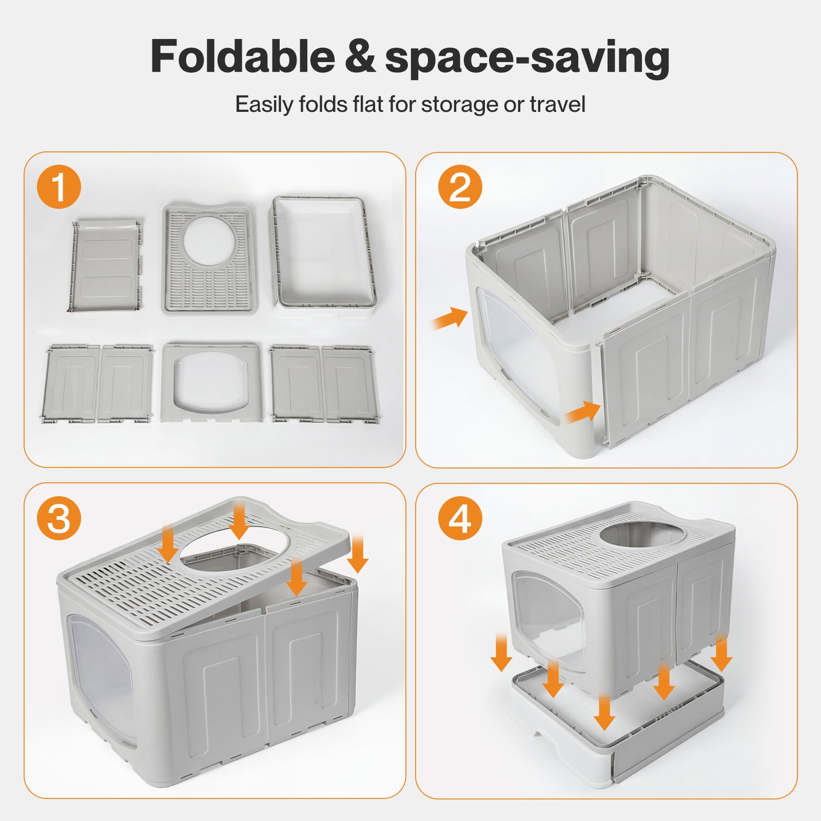 Cat Litter Box Foldable
