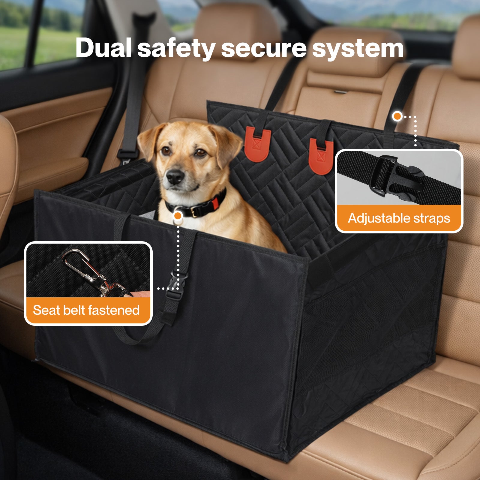Dog Car Seat Rear Cover
