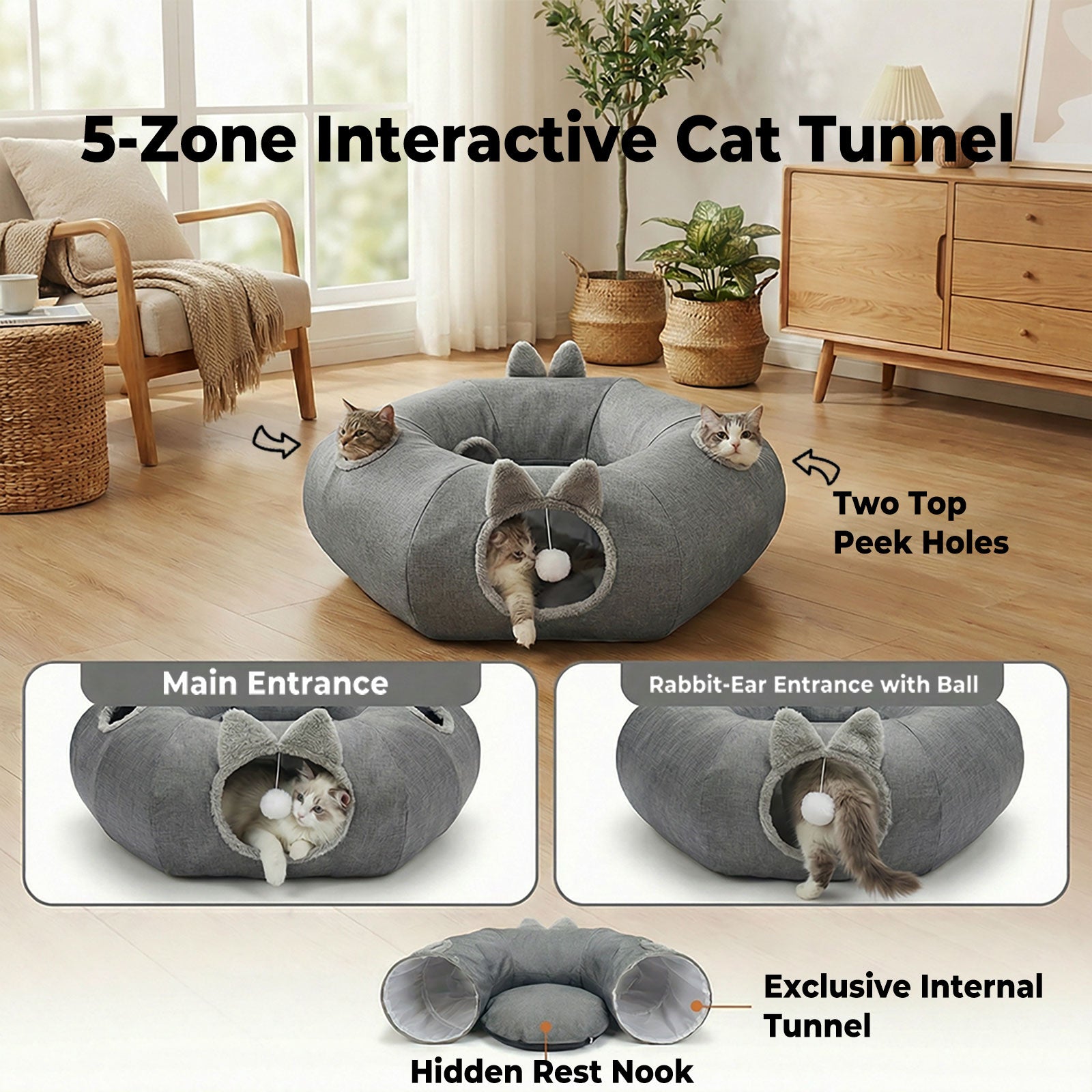Foldable Cat Tunnel