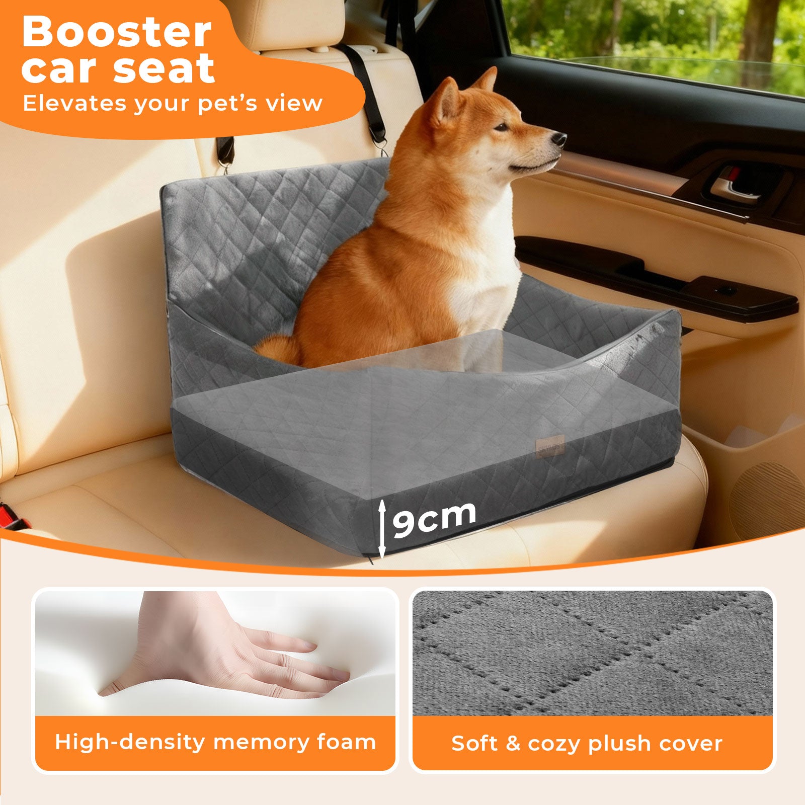 Dog Booster Car Seat Travel Carrier