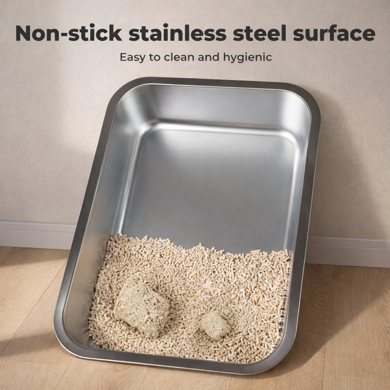 Cat Litter Box Enclosed Stainless Steel