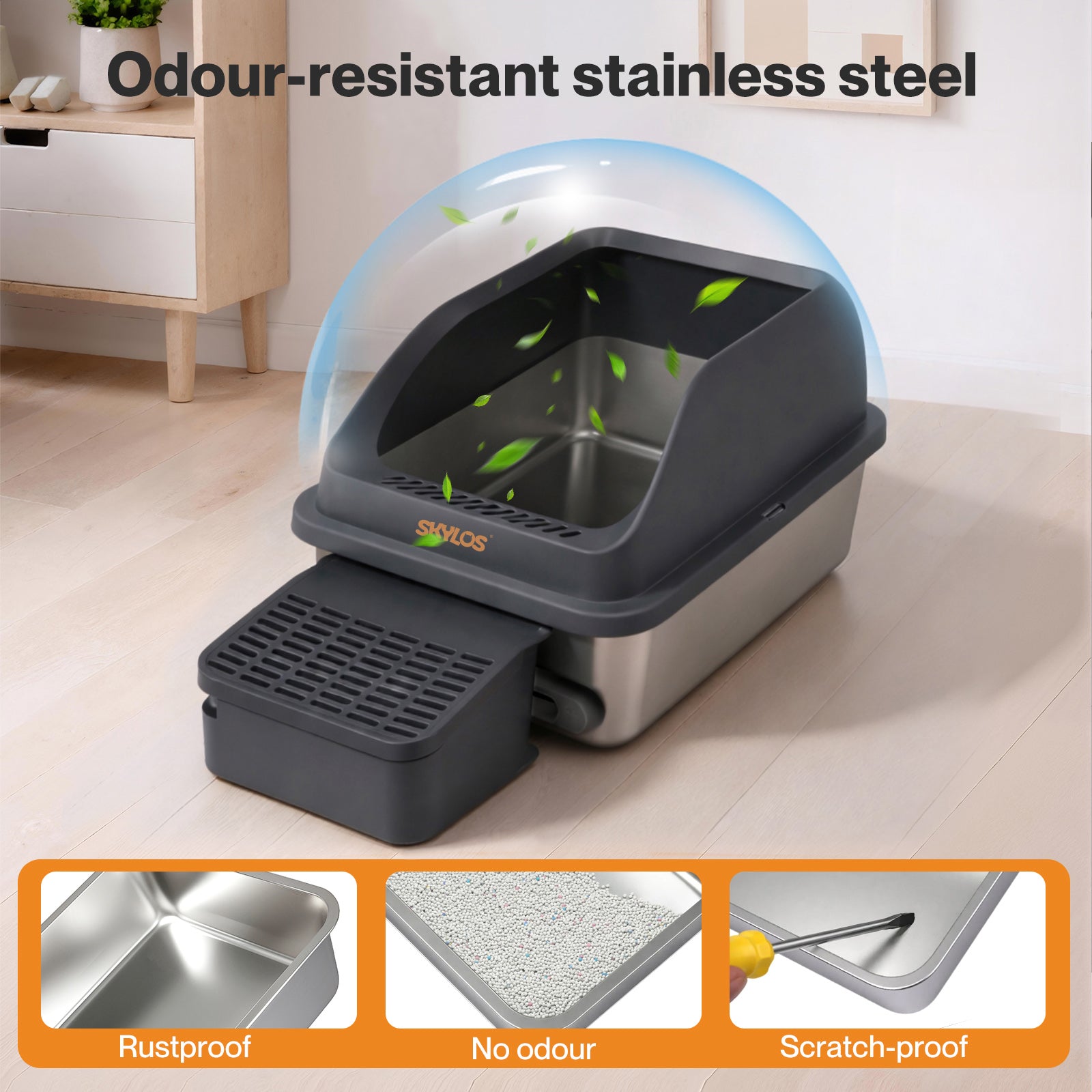 Stainless Steel Cat Litter Box
