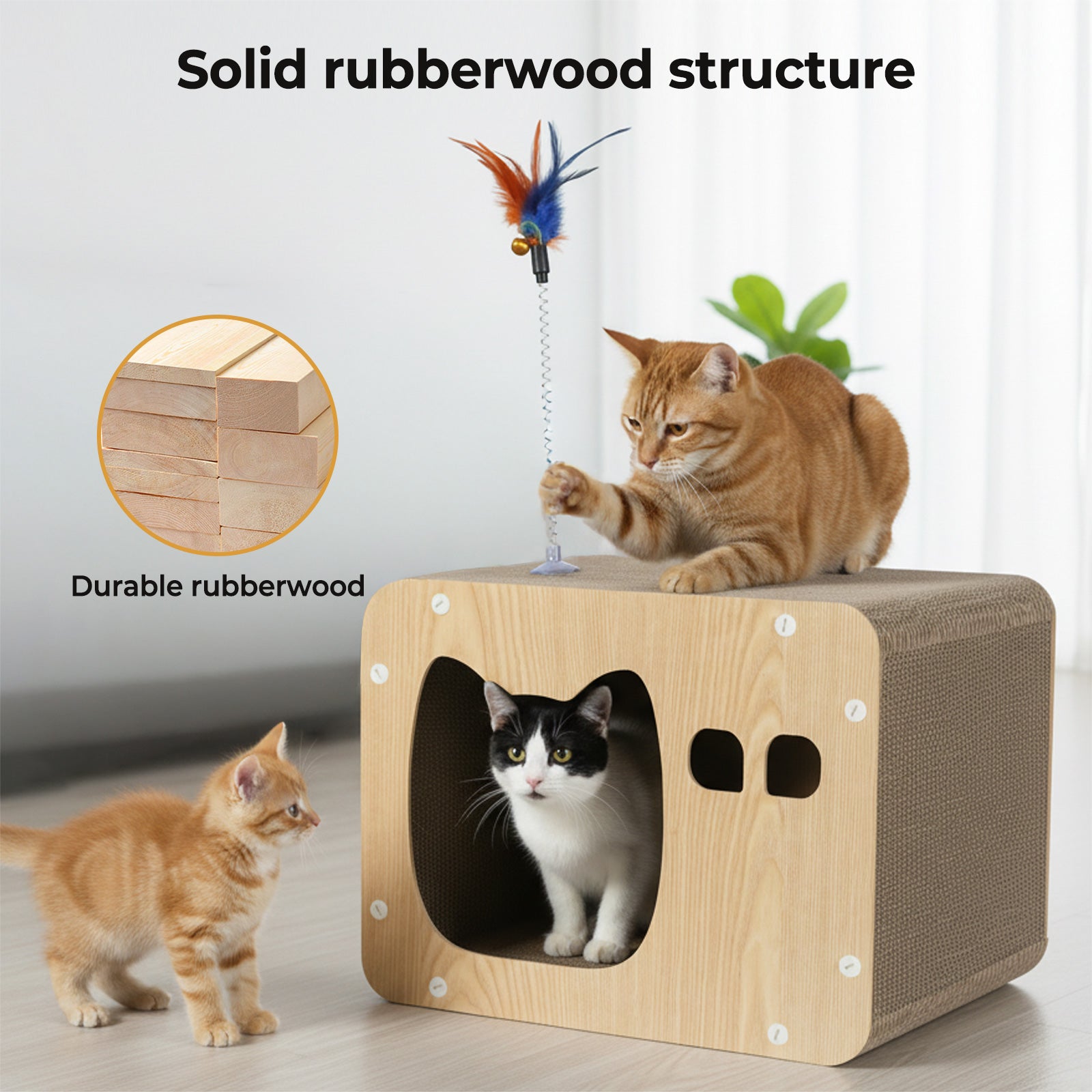 Cat Cardboard House