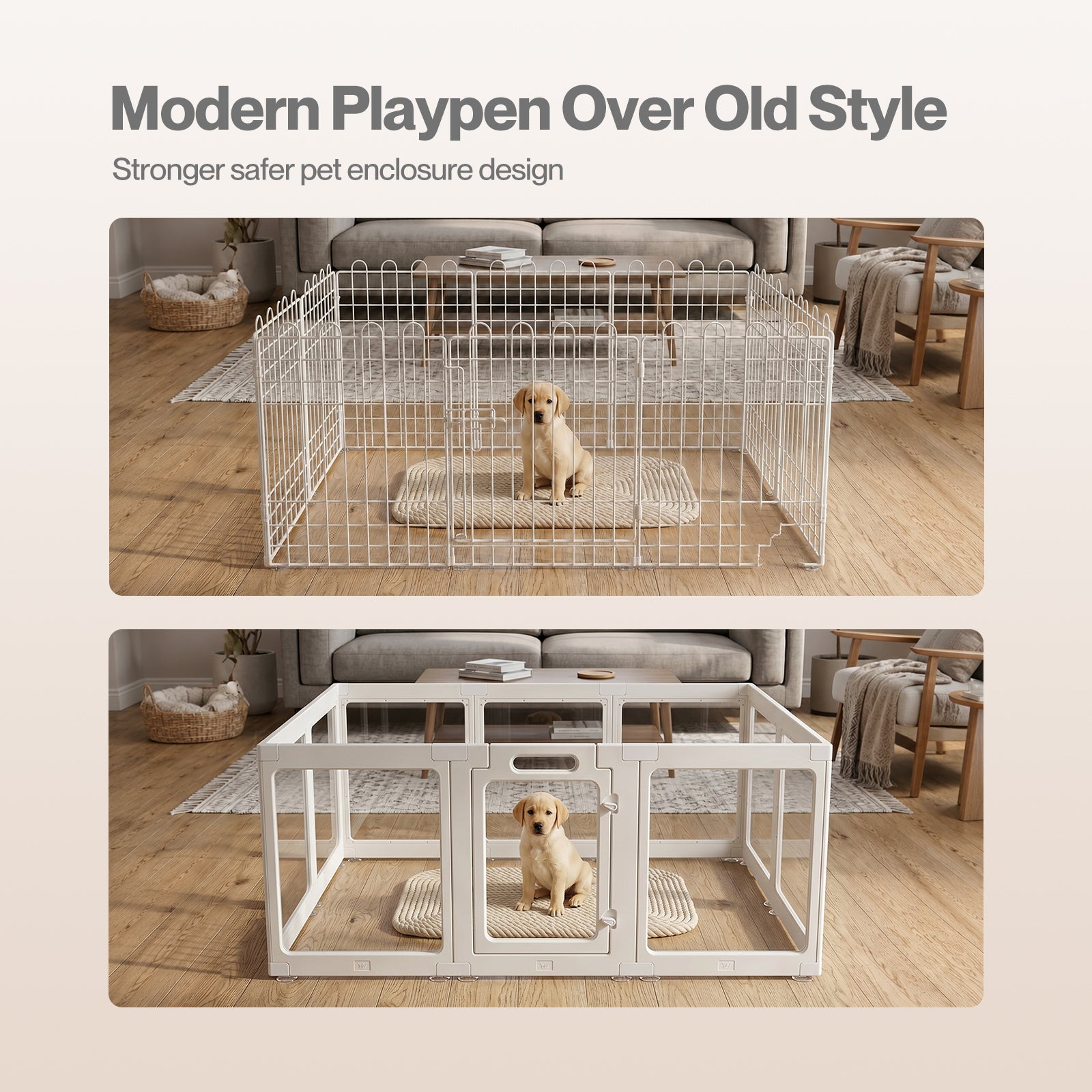 Transparent Dog Playpen