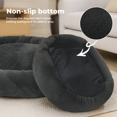 Large Dog Bed Donut Cushion Calming