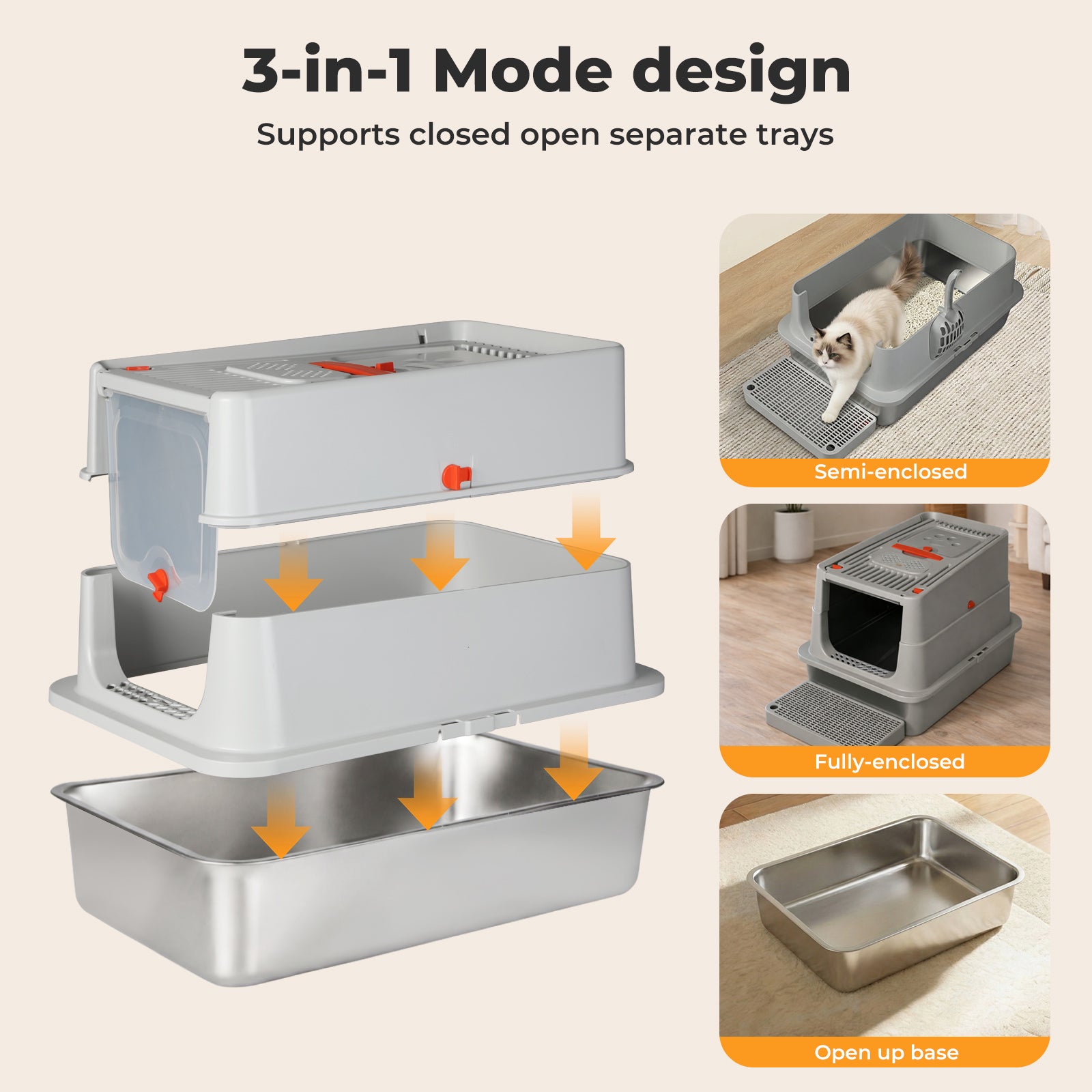 Stainless Steel Cats Litter Box