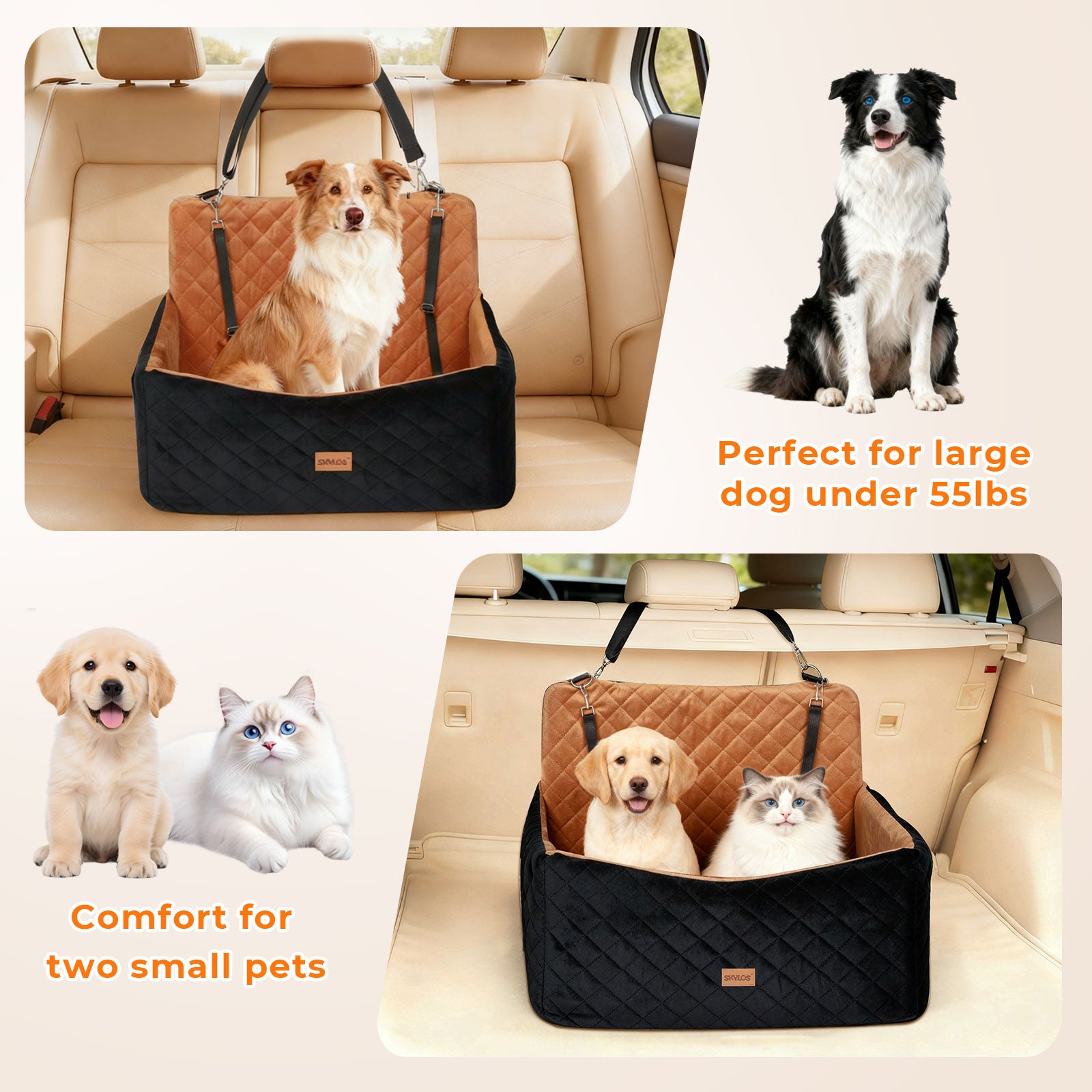 Dog Booster Car Seat Travel Carrier